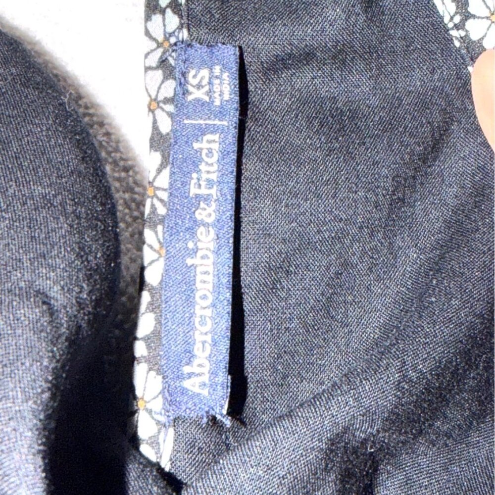 Abercrombie & Fitch Black Floral Halter Romper XS - Picture 4 of 8